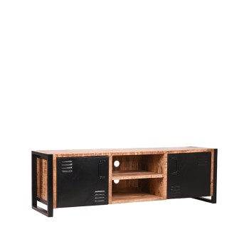 Tv-meubel Brussels - Rough - Mangohout - Tv-Meubel 160 cm