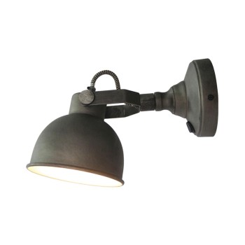 Wandlamp Bow - Burned Steel - Metaal - L