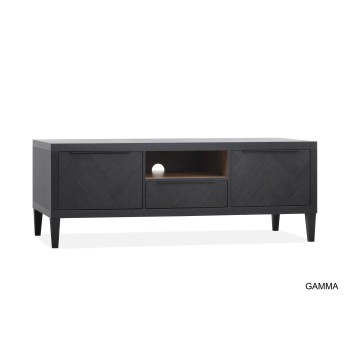 Tv-meubel Gamma | klein 2 dr/1la/1 open | Lamulux