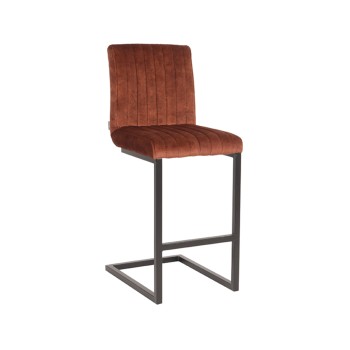 Barkruk Milo - Rust - Velours - Zithoogte 66