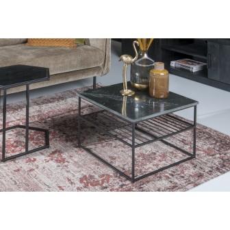 Salontafel Dian Marble Black Black 55cm