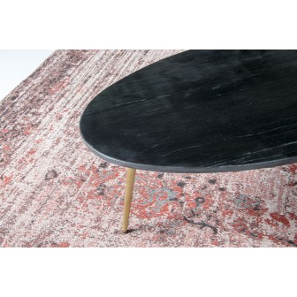 Salontafel Organic Marble Black Gold 70cm