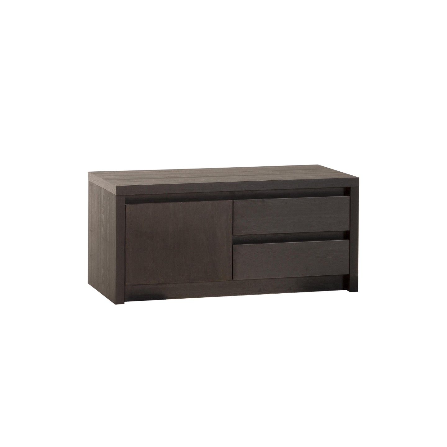 Tv-meubel Milano | klein 1 Deurs 2 Laden | Lamulux Noir