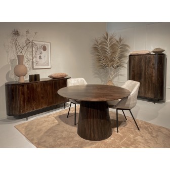 Eetkamertafel Salvator Walnut 130cm
