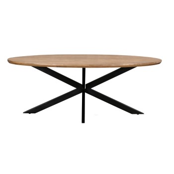 Eetkamertafel Jesper | Ovaal | Naturel | 210 cm
