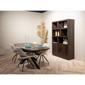 Eetkamertafel Jesper Danish Oval Brown 230 cm
