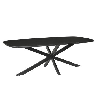 Eetkamertafel Jesper Danish Oval Black 180cm