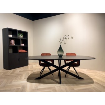 Eetkamertafel Jesper Danish Oval Black 180cm
