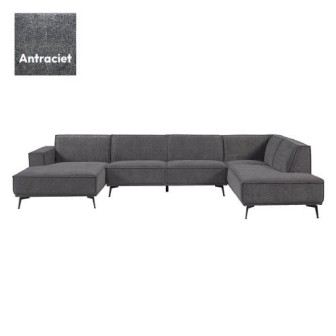 U-bank Leeds | Longchair + 2,5 zits + hoek met eiland