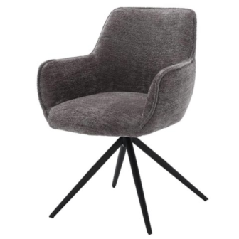 AI-CHAIR Fondo swivel armchair - fabric Mona 464 cement grey