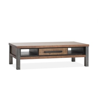 Salontafel 1 la/2 open vak Bela old teak | Lamulux