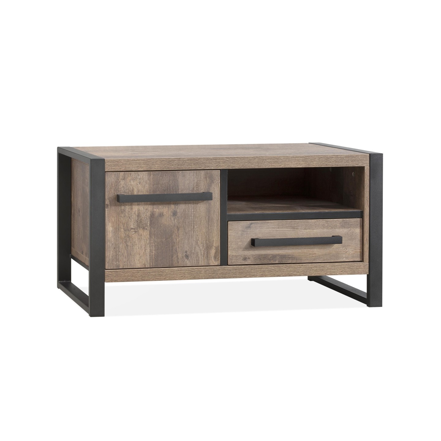 Tv-meubel | klein 1dr/1la/1 open | Lamulux Proces mokka