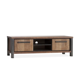 Tv-meubel | midden 2 dr/2 open vak | Lamulux Bela old teak