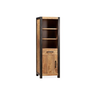 Boekenkast Claire | 1 dr/1la/3 open | Lamulux Mango