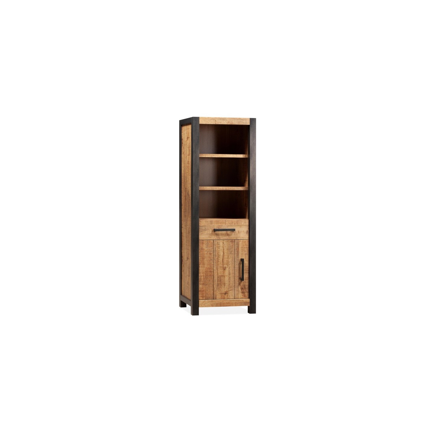 Boekenkast Claire | 1 dr/1la/3 open | Lamulux Mango