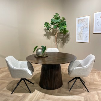 Eetkamertafel Salvator Walnut 130cm
