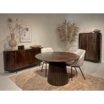 Eetkamertafel Salvator Walnut 130cm