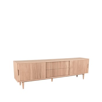 Tv-meubel Jule - Naturel - Eiken - Tv-Meubel 200 cm