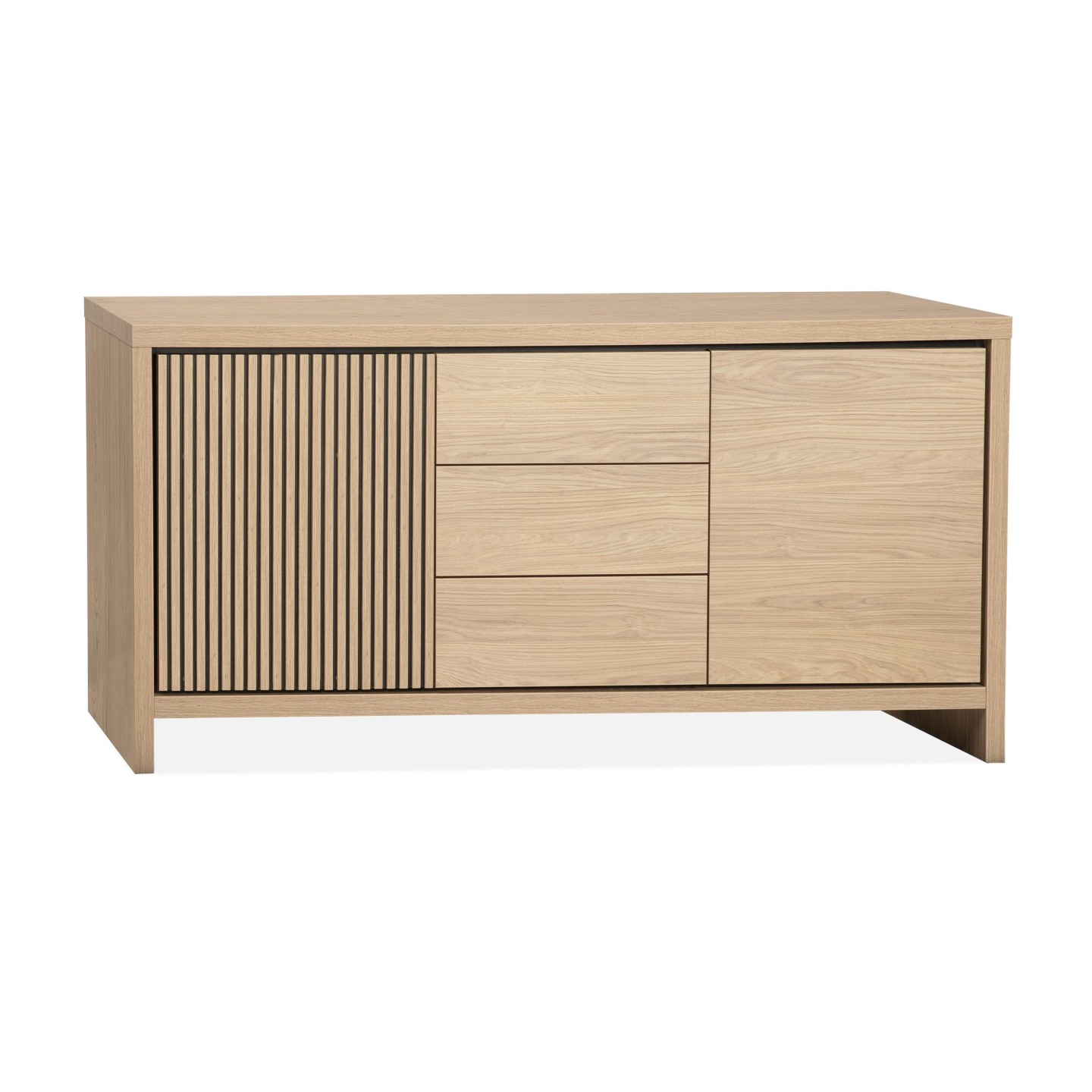 Dressoir Marcello Klein | 2 deuren 3 Laden| Lamulux Blond Oak