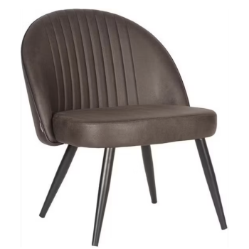 Fauteuil Enzo - Antraciet- Microvezel