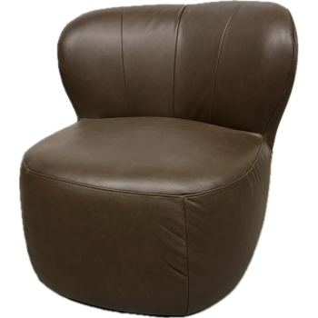 Fauteuil York | Retro Leder | Bruin