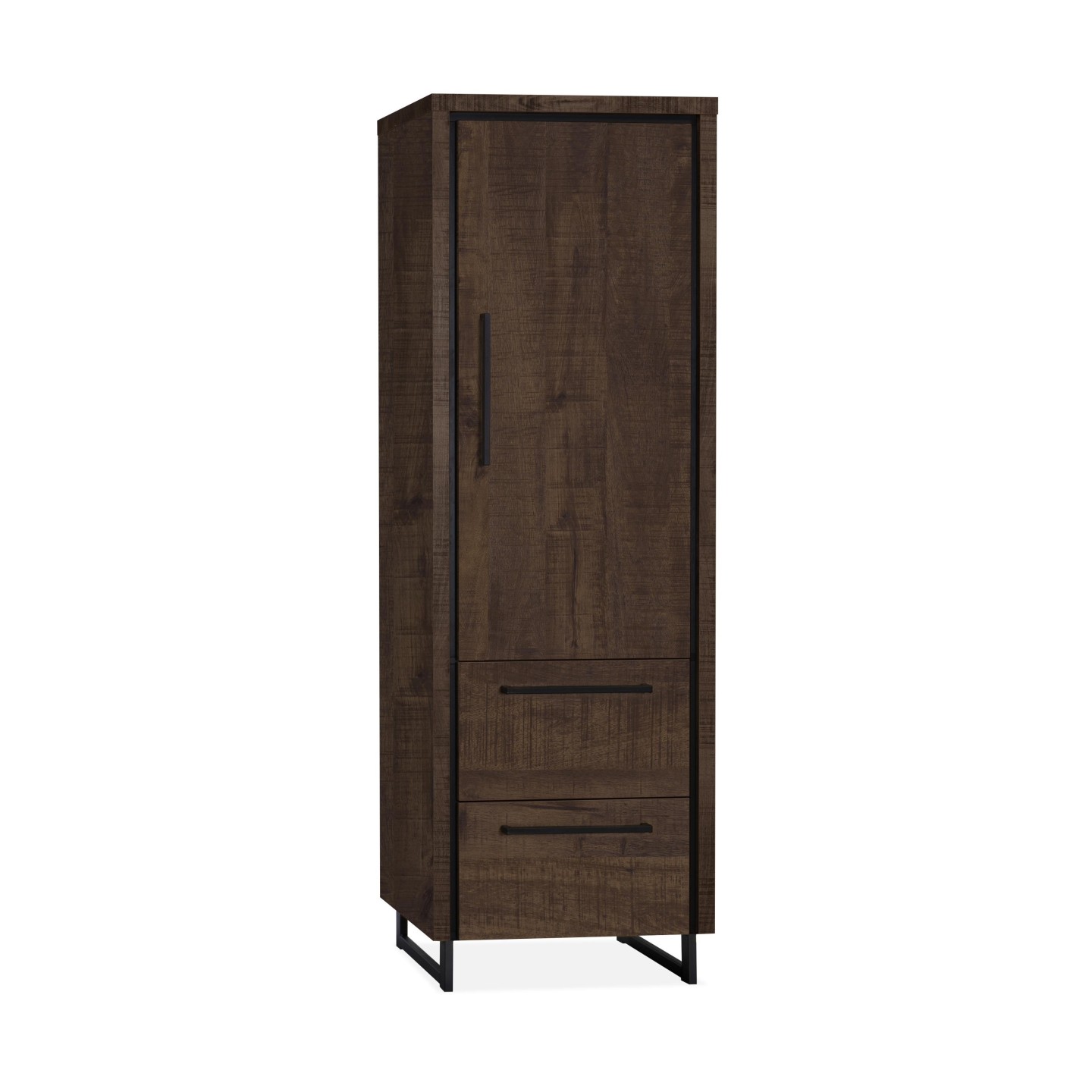 Wandkast Sophie | 1 deurs/2 laden | Lamulux Dark Mango