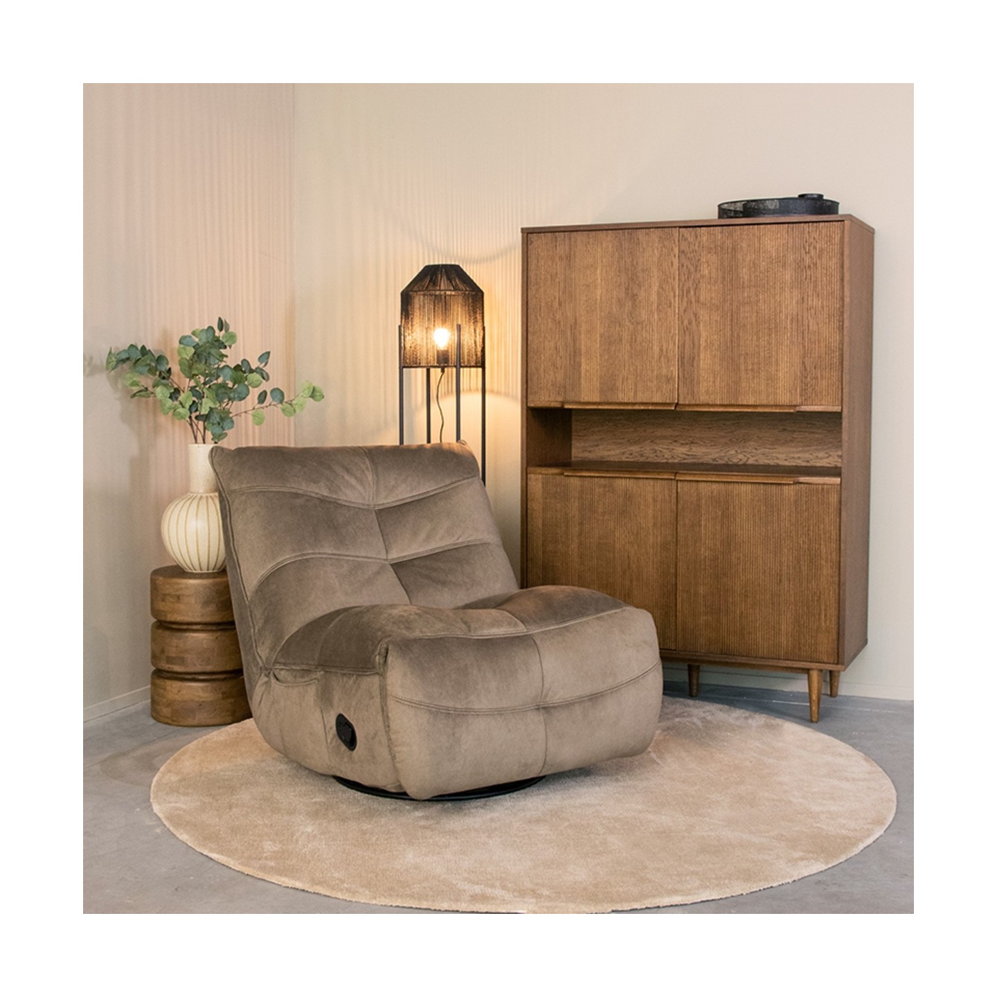 Fauteuil Take It Easy - Taupe - Cosmo - One Size
