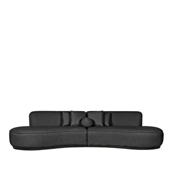 Bank Mori - Antraciet - Boucle - 4-Zits