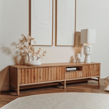 TV-meubel Crotone | 3 deuren + 1 open vak + 1 lade | 185x40x45 cm