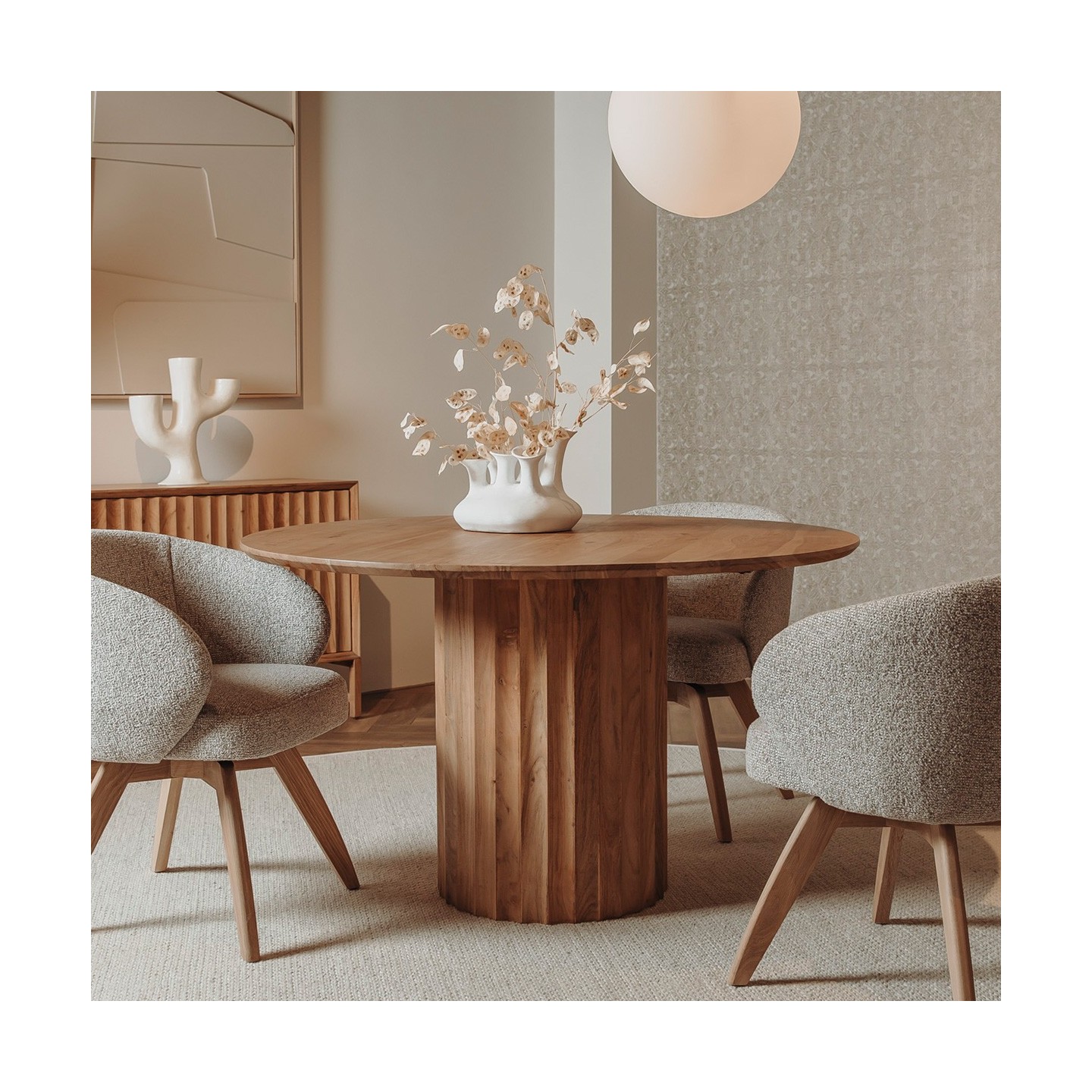 Eetkamertafel Crotone rond | 150x150x77 cm