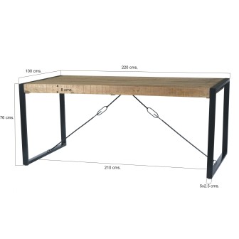 Eetkamertafel Nairobi 220x100 cm