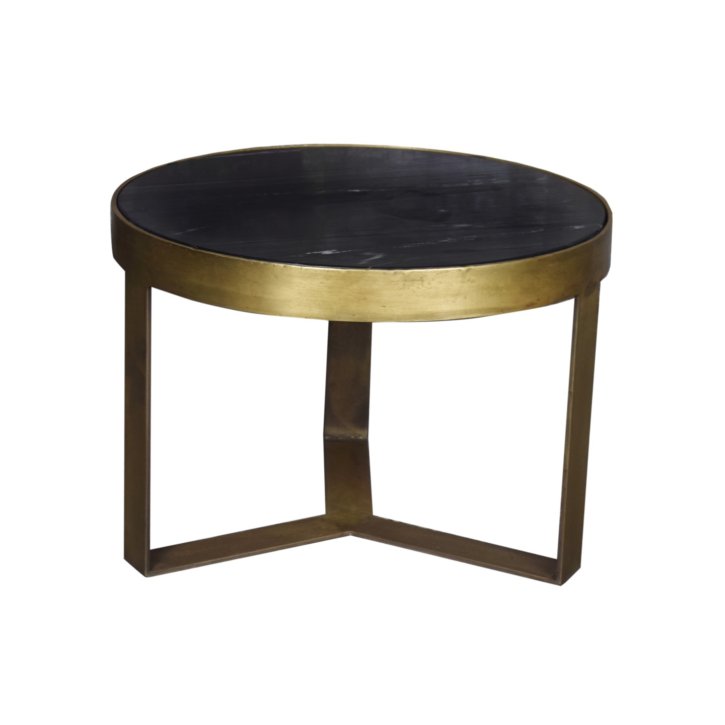 Salontafel Glennis Marble Black Gold 50 cm