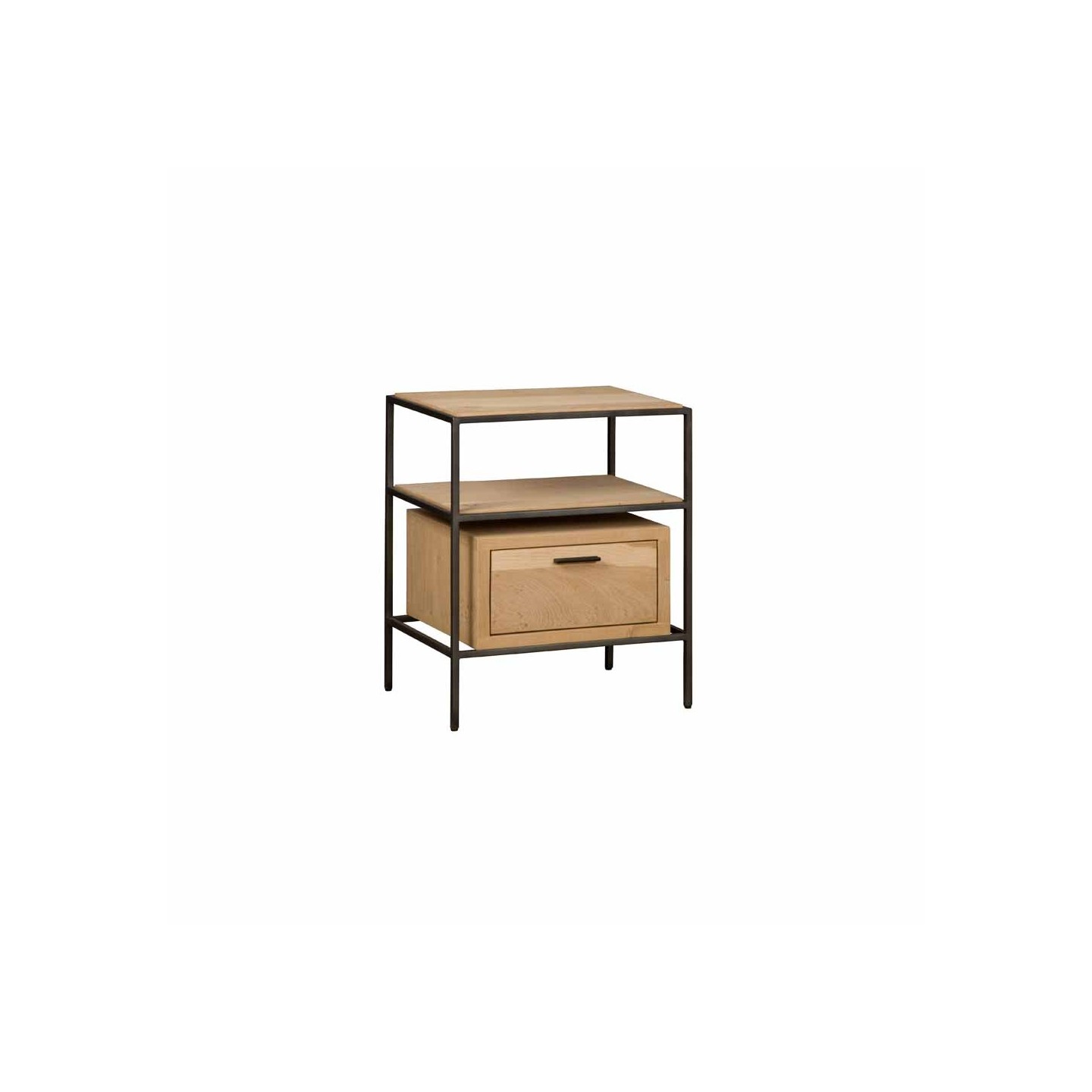 PINETO Sidetable  1drw. + open 55x40x70