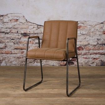 Eetkamerstoel Santo | Met Armleuning | Stof Miami 005