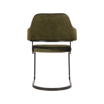 Eetkamerstoel Otta - Army green - Fluweel
