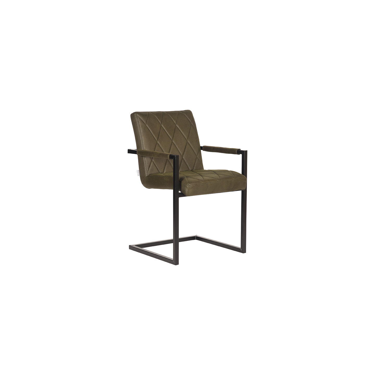Eetkamerstoel Denmark - Army green - Microfiber