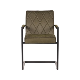 Eetkamerstoel Denmark - Army green - Microfiber