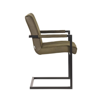 Eetkamerstoel Denmark - Army green - Microfiber