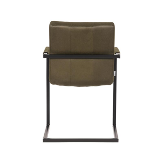 Eetkamerstoel Denmark - Army green - Microfiber