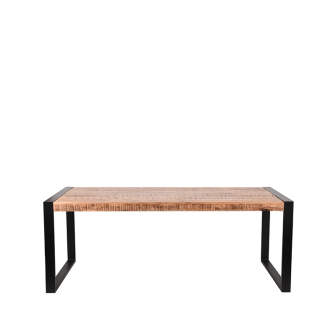 Eetkamertafel Brussels - Rough - Mangohout - 220x95 cm