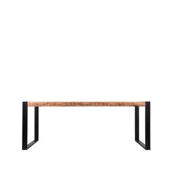 Eetkamertafel Brussels - Rough - Mangohout - 220x95 cm