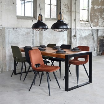 Eetkamertafel Brussels - Rough - Mangohout - 220x95 cm