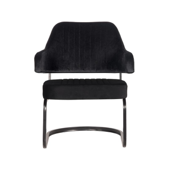 Fauteuil Otta - Zwart - Fluweel