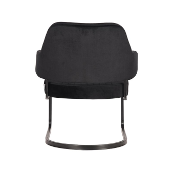 Fauteuil Otta - Zwart - Fluweel