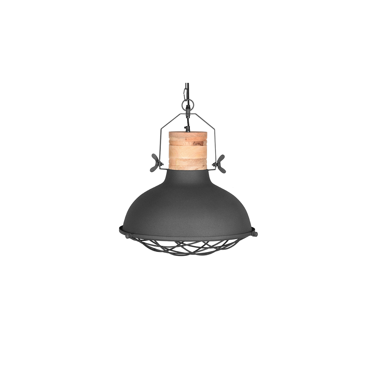Hanglamp Grid - Antiek grijs - Metaal