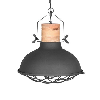 Hanglamp Grid - Antiek grijs - Metaal