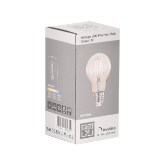 Lichtbron Kooldraadlamp - Glas - Bol M