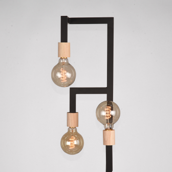 Vloerlamp Loco - Zwart - Metaal