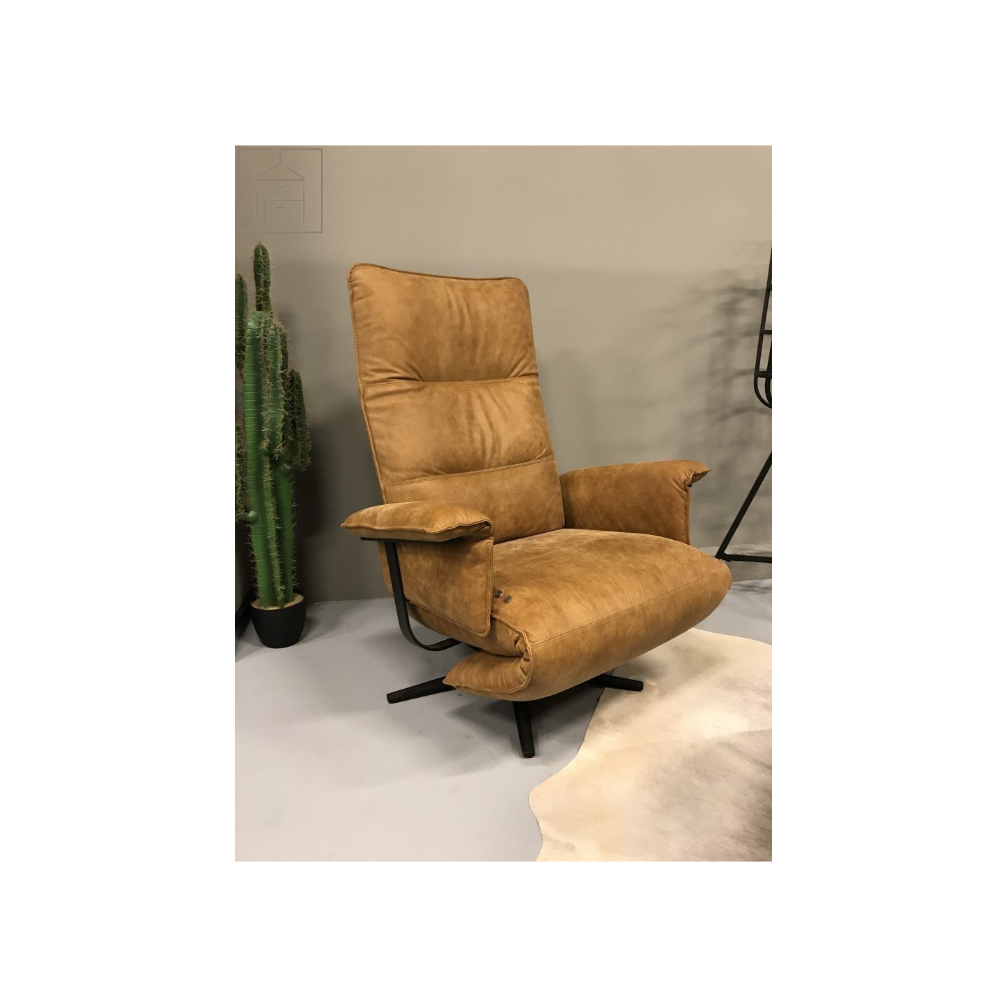 Relaxfauteuil Tarida foggia cognac