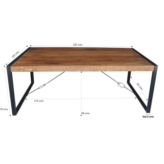 Eetkamertafel Strong 220x100 cm